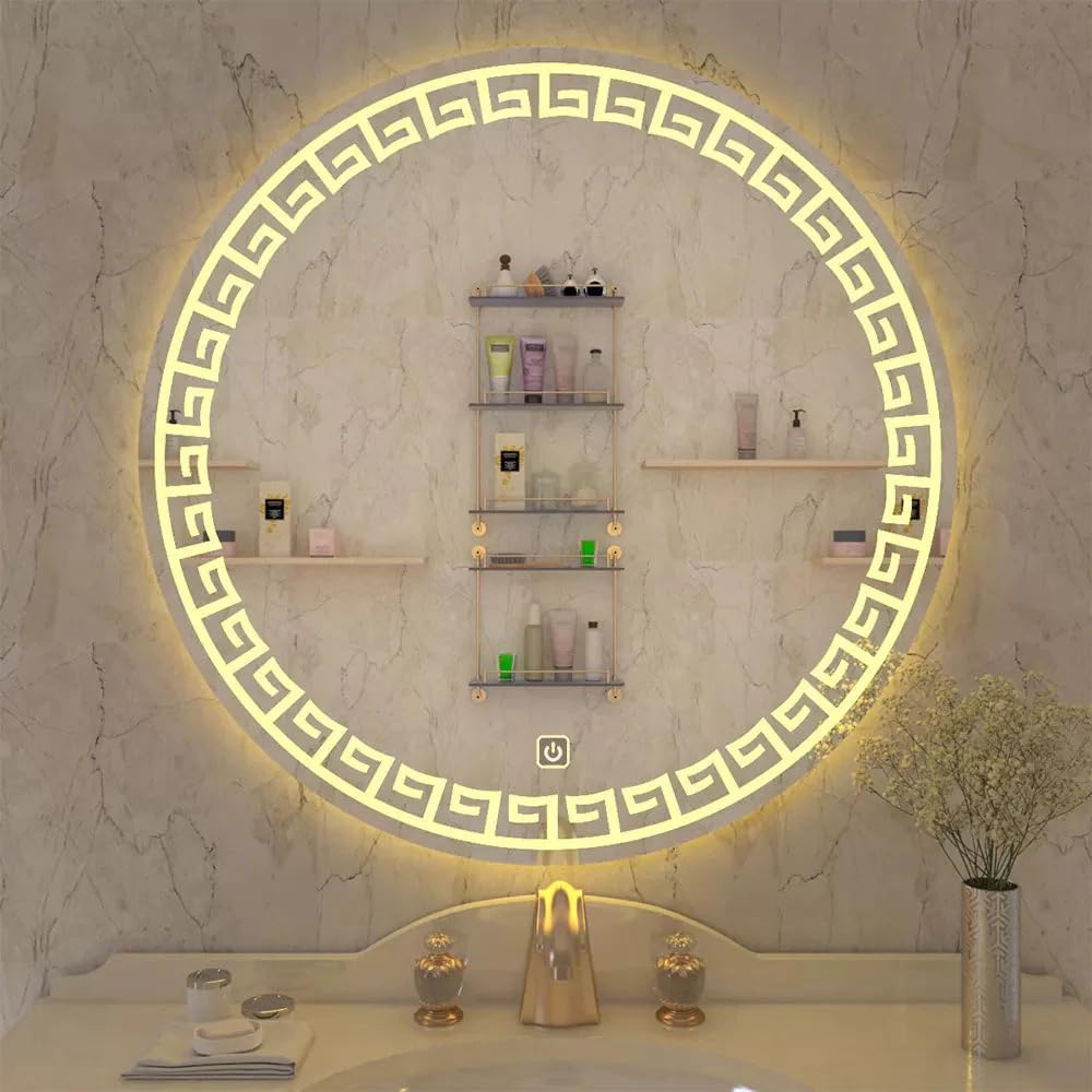 decorative wall mirror led